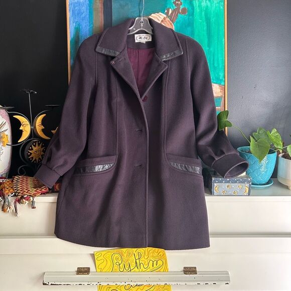 Me-Jay vintage wool dress coat Montreal coat factory 13/14 - Picture 13 of 14